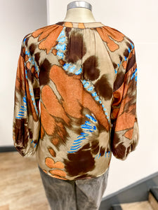 Sorbet Abstract Print Blouse