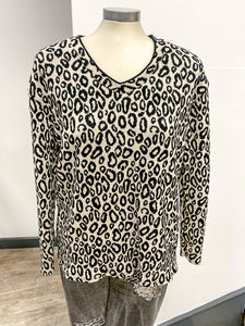 Leopard Knitted Jumper