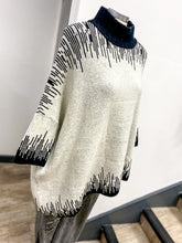 Load image into Gallery viewer, Sarah Tempest Polo Neck Poncho Jumper