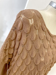 Scalloped Pointelle Knit Jumper