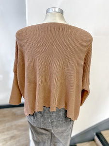 Scalloped Pointelle Knit Jumper