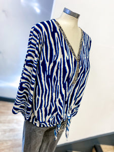Embellished V Neck Top