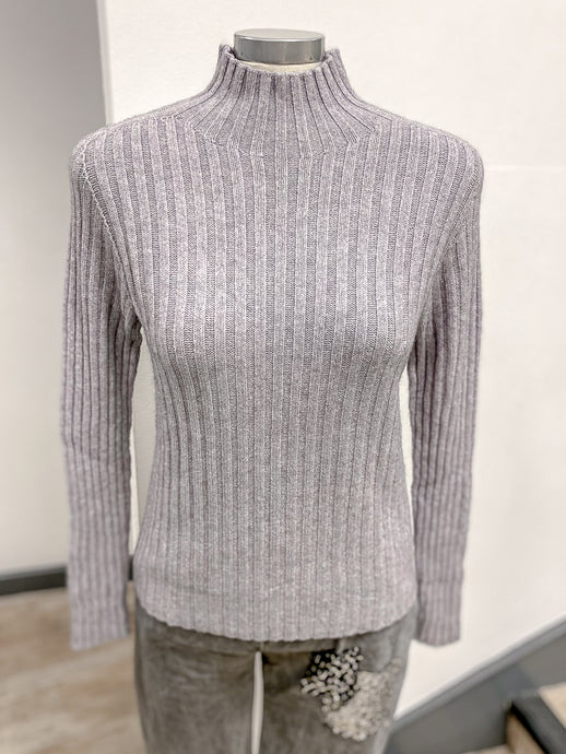 Erika Ribbed Turtle Neck Jumper