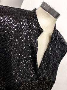 Sequin V Neck Blouse