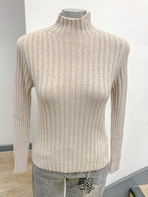 Erika Ribbed Turtle Neck Jumper