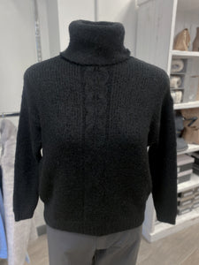Erika Cable Knit Roll Neck Jumper