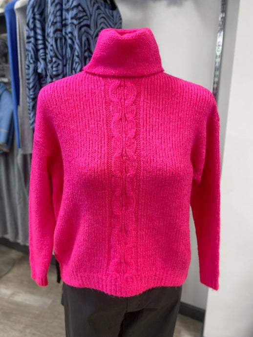 Cable Knit Roll Neck Jumper