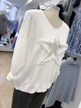 Load image into Gallery viewer, Frayed Sequin Star Jumper