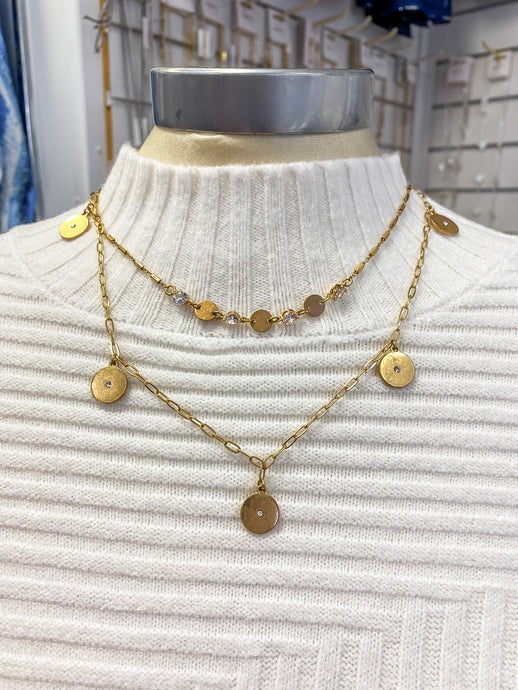 Envy Double Layered Coin Necklace