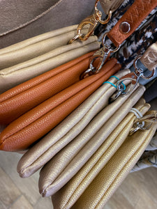 Small Faux Leather Crossbody & Clutch Bag - CMD Womenswear - 