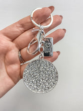 Load image into Gallery viewer, Diamante Disc Keyring