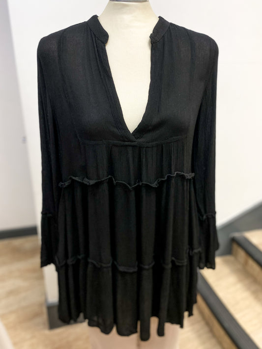 South Beach Crinkle Smock Beach Dress