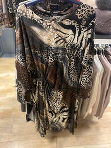 Saloos Multi Animal Print Dress