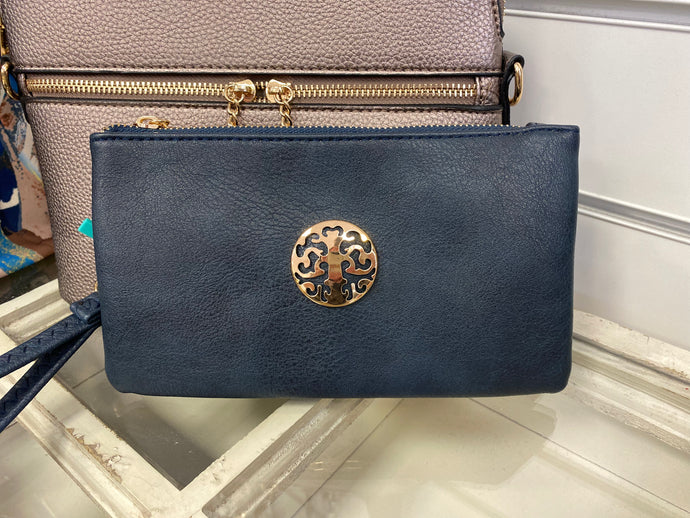 Small Faux Leather Crossbody & Clutch Bag - CMD Womenswear - 