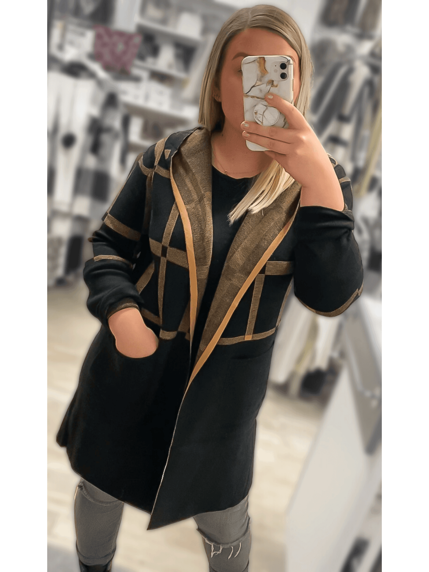 Knitted Edge to Edge Jacket - CMD Stourbridge Ltd -