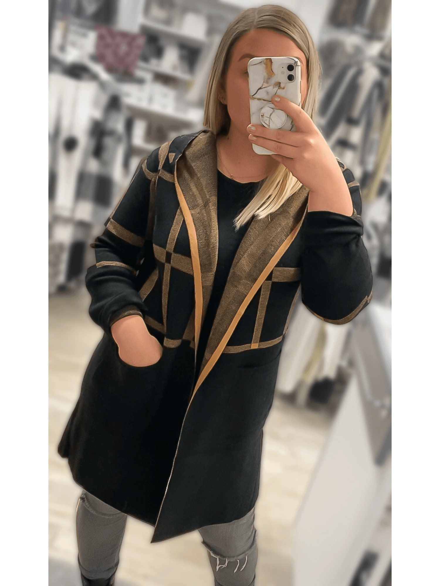 Knitted Edge to Edge Jacket - CMD Stourbridge Ltd -