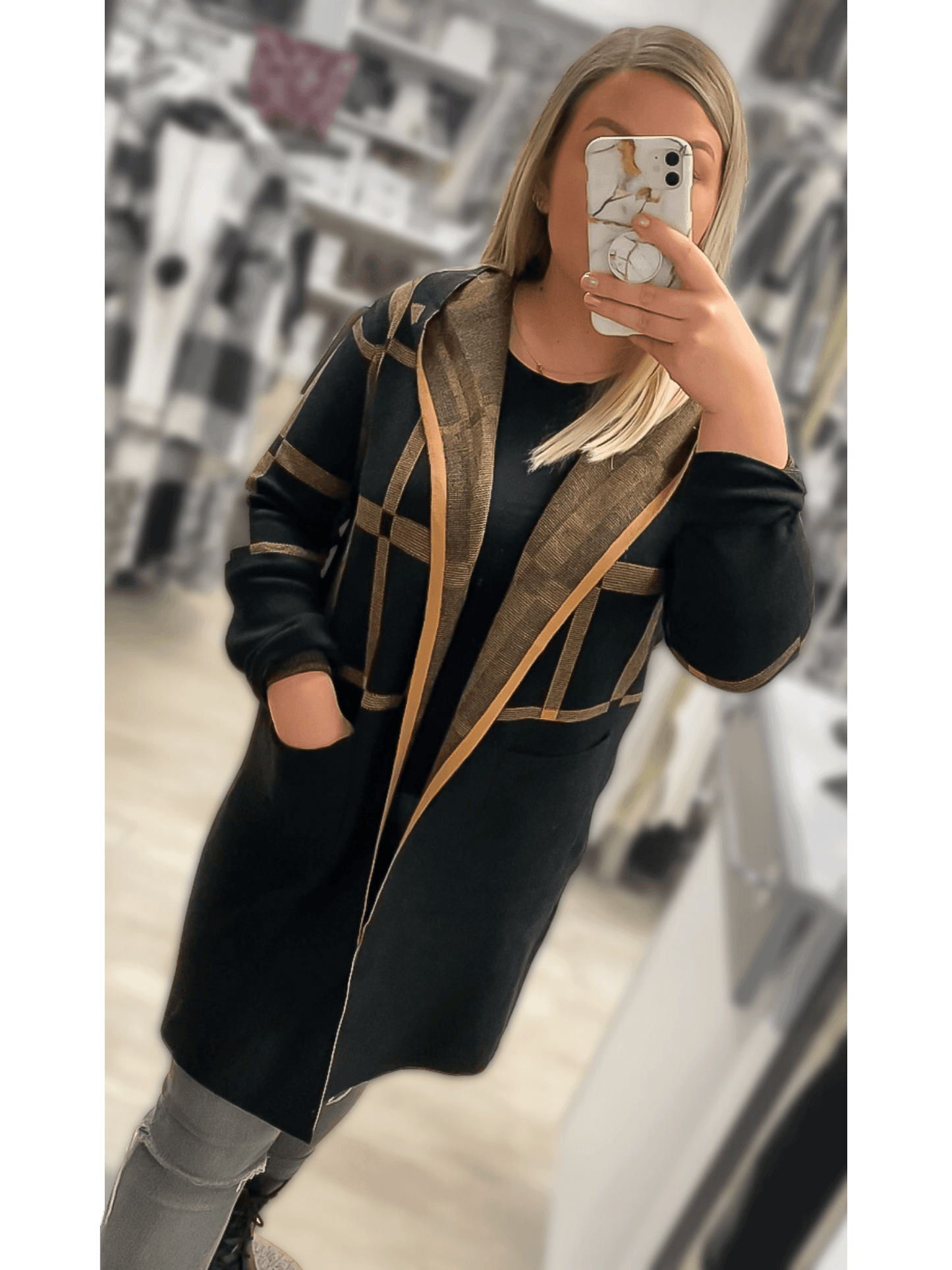 Knitted Edge to Edge Jacket - CMD Stourbridge Ltd -