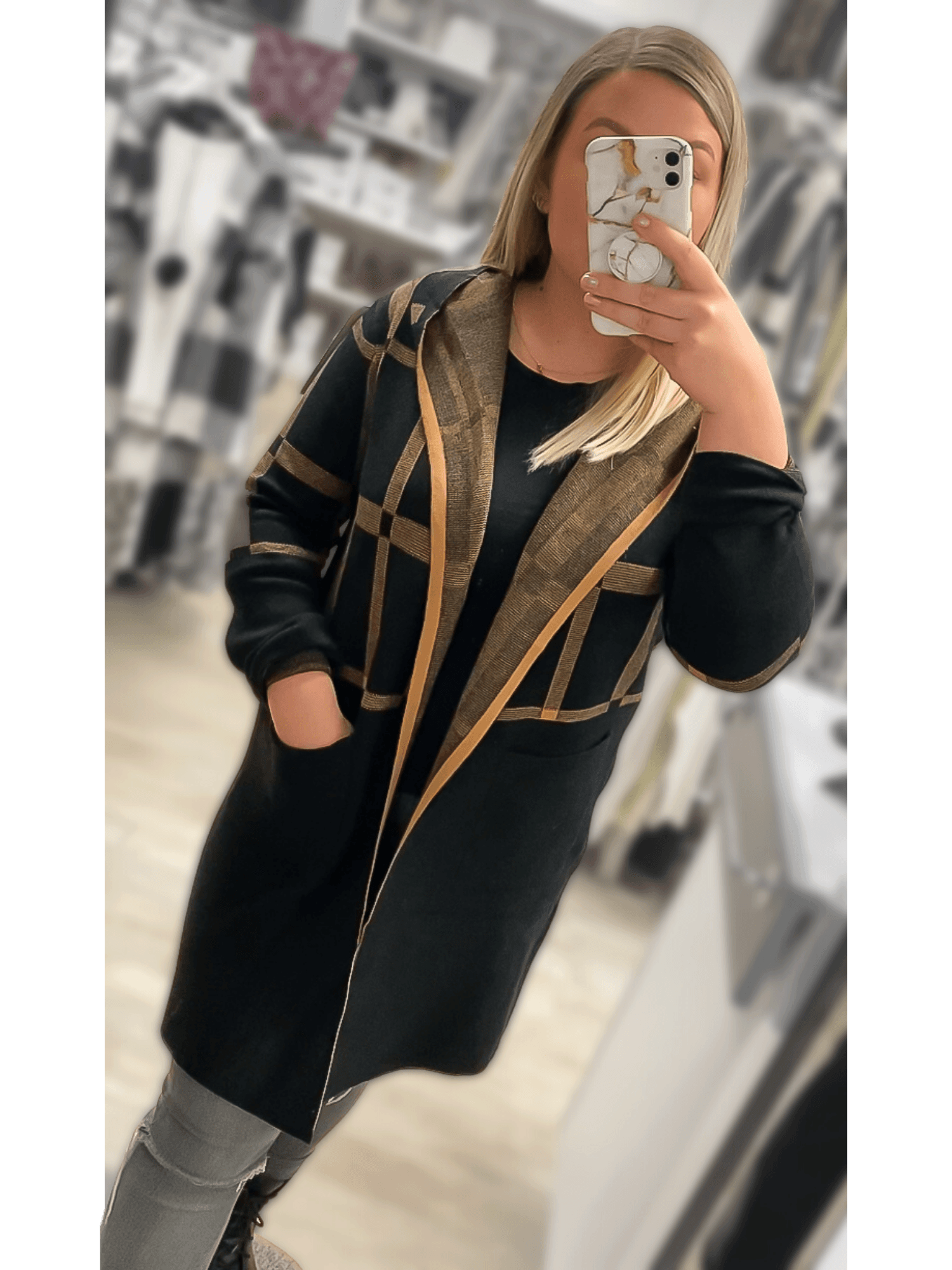 Knitted Edge to Edge Jacket - CMD Stourbridge Ltd -